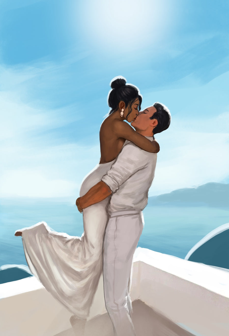 Royals Undercover special edition art: balcony kiss